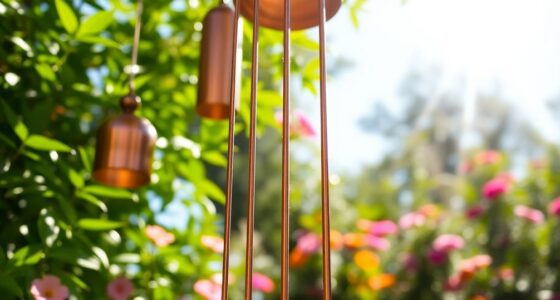 serene outdoor wind chimes