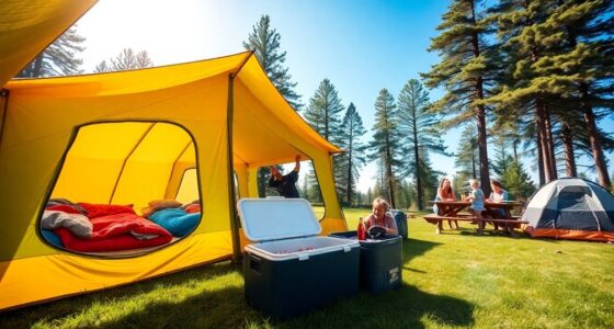 spacious family camping tents