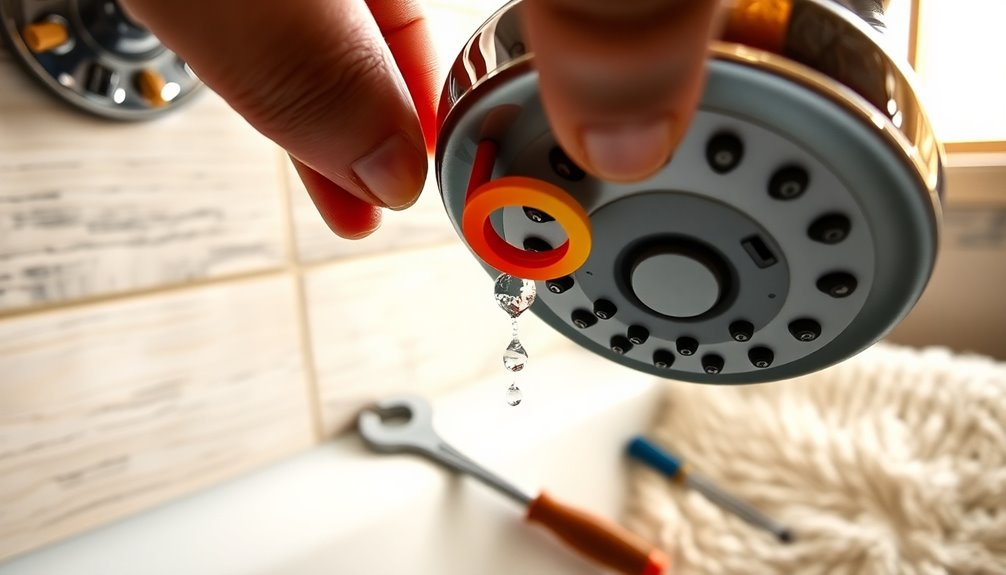 stabilizing an unsteady showerhead