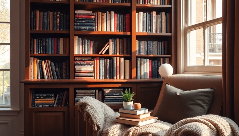 stacked book decor tips