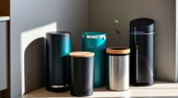 stylish and functional trash cans