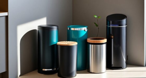 stylish and functional trash cans