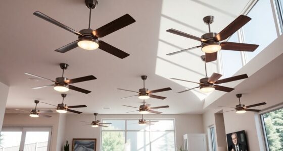 stylish and powerful ceiling fans