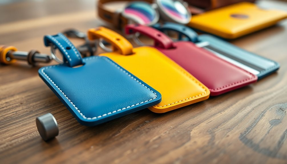 stylish and secure luggage tags