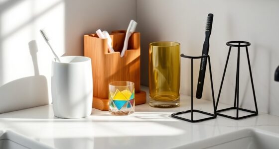 stylish bathroom toothbrush organizers