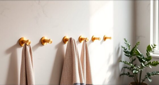 stylish bathroom towel hooks