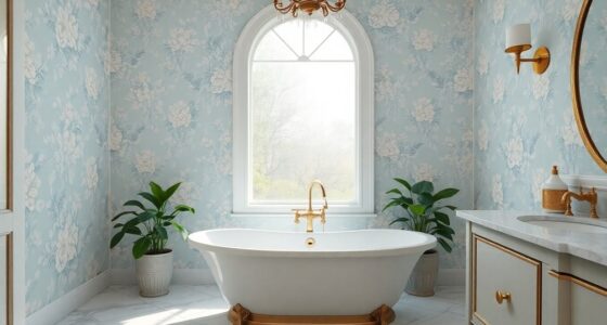 stylish bathroom wallpaper ideas