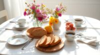 stylish breakfast table decor