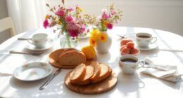 stylish breakfast table decor