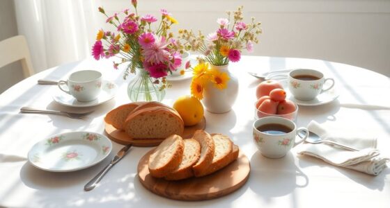 stylish breakfast table decor