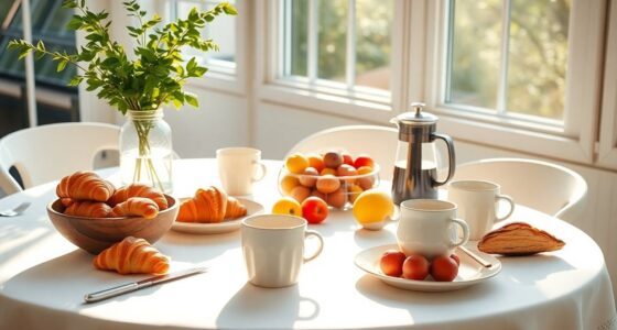 stylish breakfast table decor