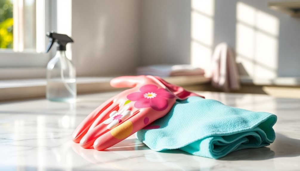 stylish functional cleaning gloves