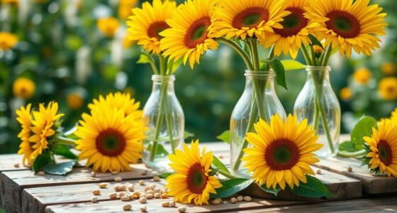 sunflower themed table decorations ideas