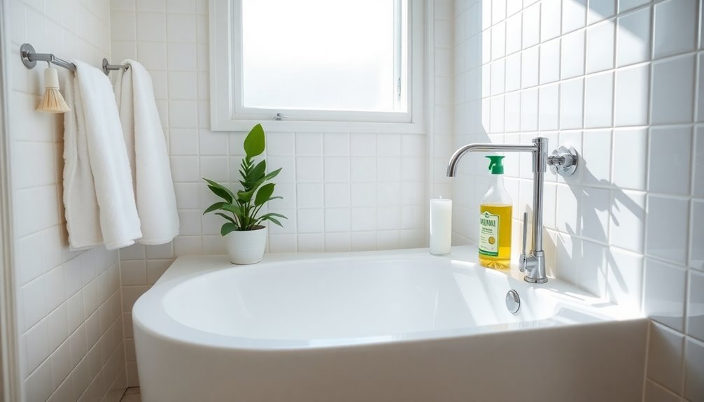 thorough bathroom sanitation process