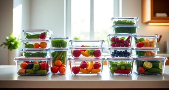 top glass meal storage