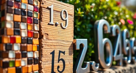 unique and eye catching house numbers