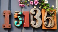 unique and eye catching house numbers