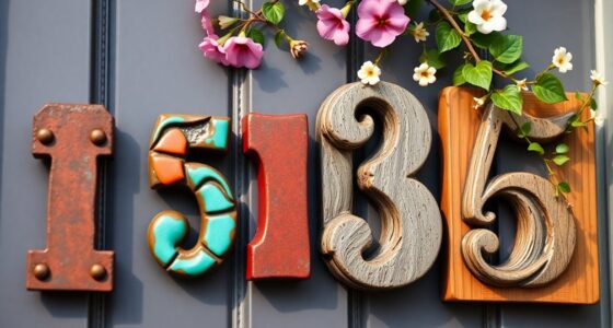 unique and eye catching house numbers