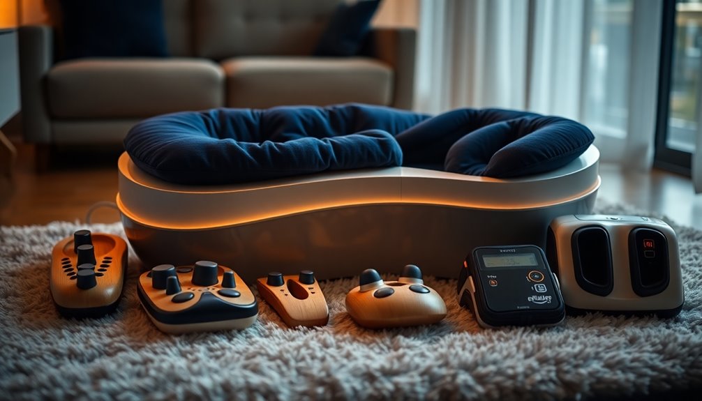 variety of foot massagers