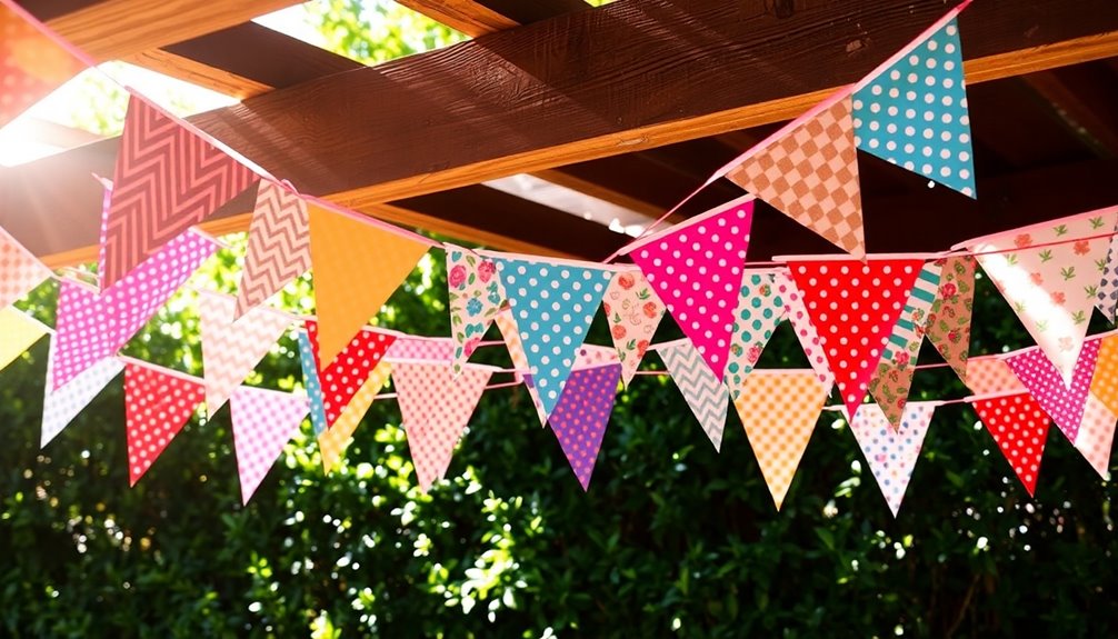 variety of pennant banners