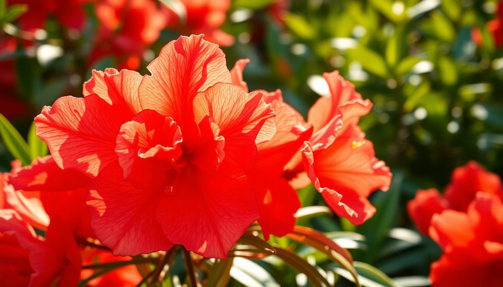 vibrant fall flowering shrub