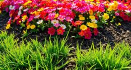 weed free flower bed maintenance