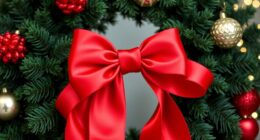 wreath bow placement guidelines