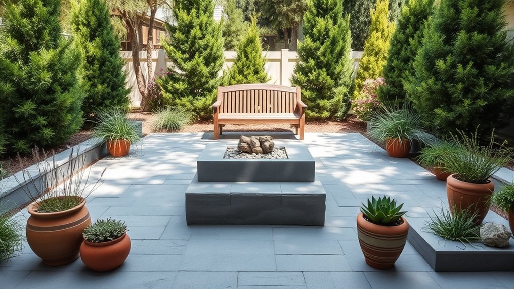 add hardscaping features creatively