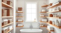 bathroom shelves for storage