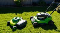 battery or electric mowers