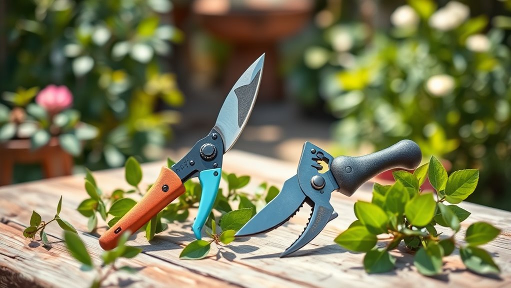 bypass versus anvil pruners