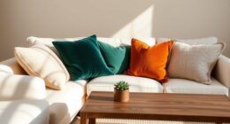 complementary throw pillow selection