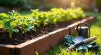 constructing a garden bed