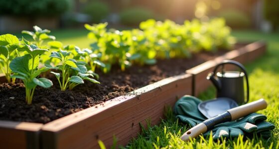 constructing a garden bed