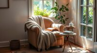 cozy reading nook creation
