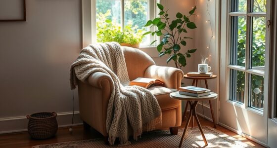 cozy reading nook creation