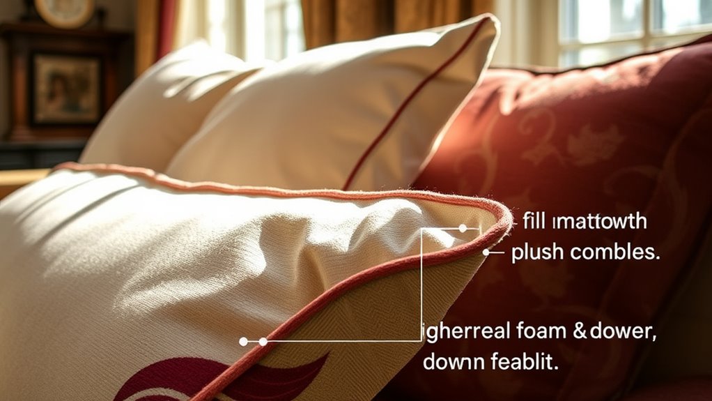 cushion comfort through fill