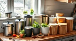 eco friendly kitchen compost bins