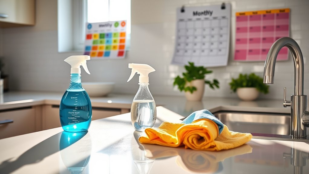 essential monthly cleaning supplies