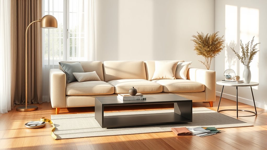 furniture placement in rooms