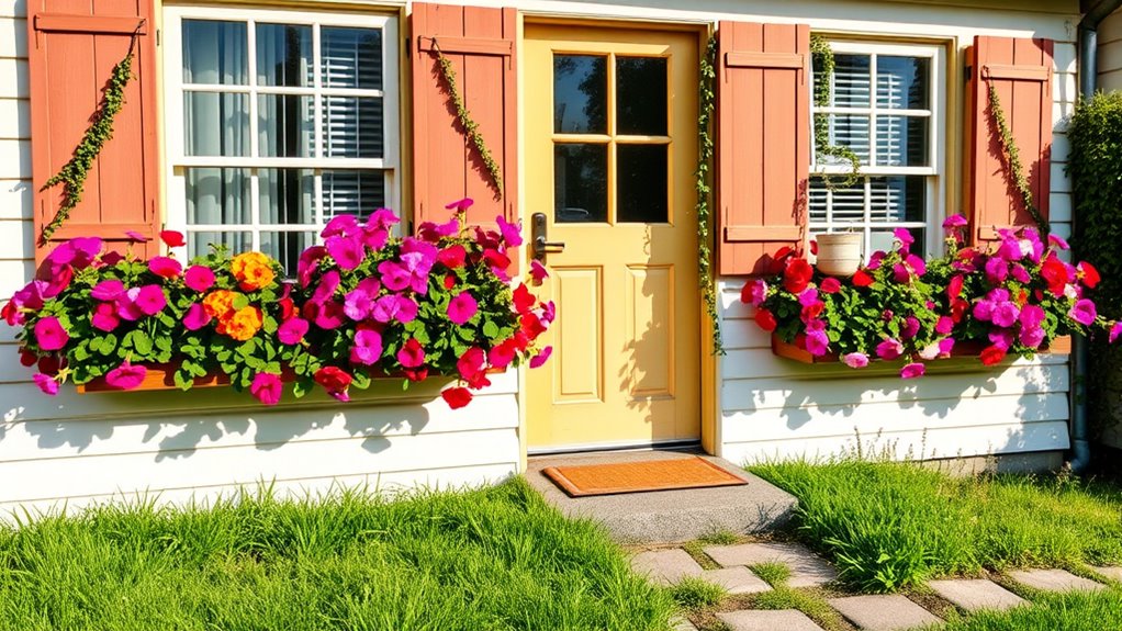 install decorative window boxes