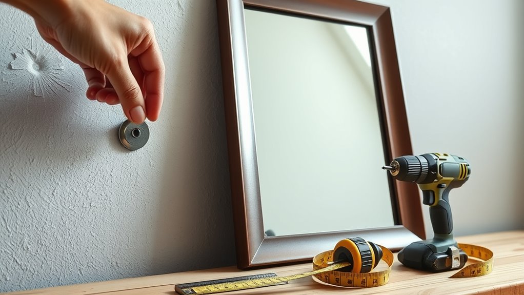 installing with drywall anchors