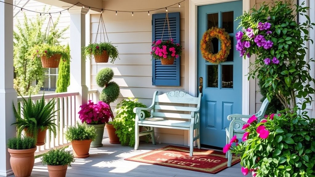 inviting outdoor entryway design