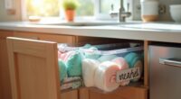 kitchen sink organization tips
