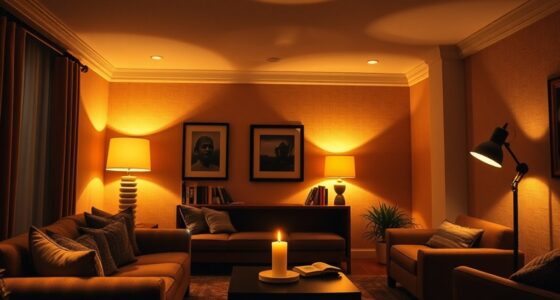 layered lighting enhances ambiance