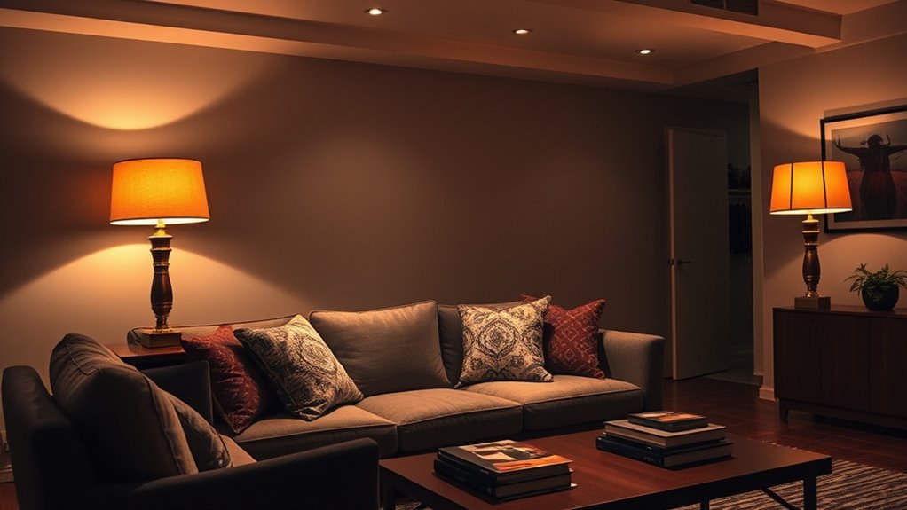 layered lighting for ambiance