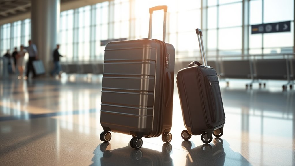 luggage types spinner vs two wheeled