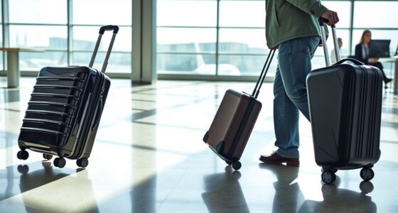 maneuverability of luggage types