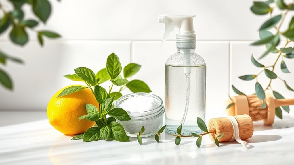 natural bathroom cleaning ingredients