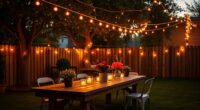outdoor string lights ambiance